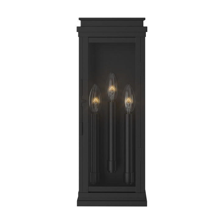 Lundon Three Light Outdoor Wall Mount in Black Kichler Canada