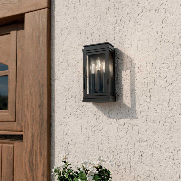 Kichler Canada - 59162BK - Three Light Outdoor Wall Mount - Lundon - Black