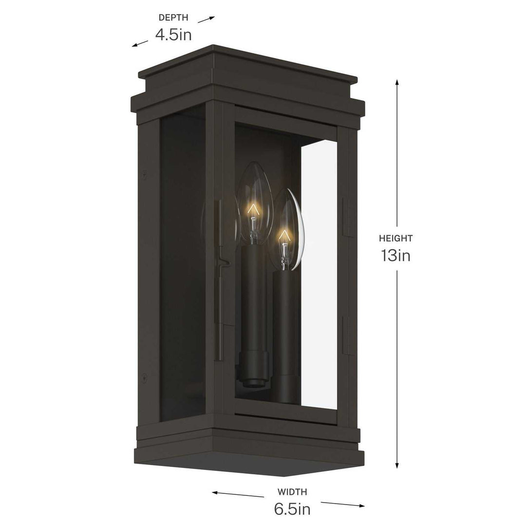 Kichler Canada - 59162OZ - Three Light Outdoor Wall Mount - Lundon - Olde Bronze