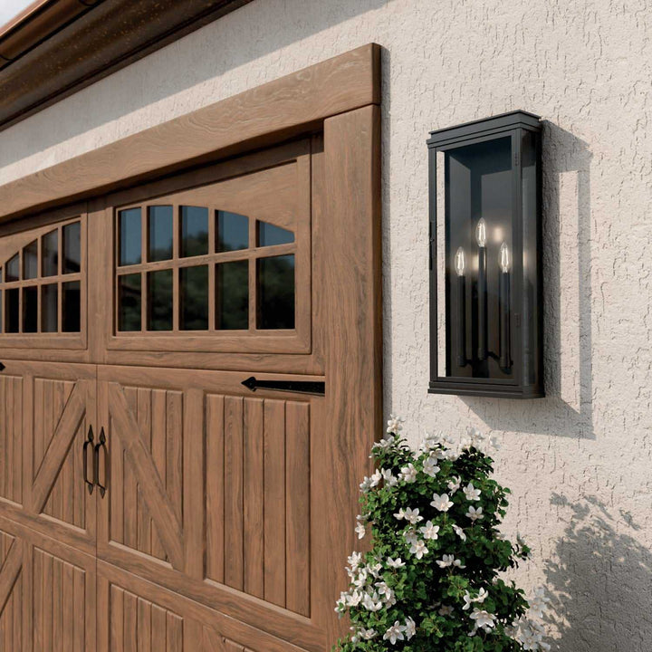 Kichler Canada - 59165BK - Three Light Outdoor Wall Mount - Lundon - Black