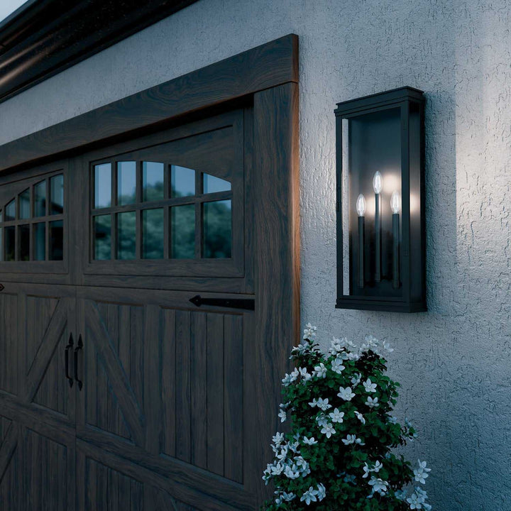 Kichler Canada - 59165BK - Three Light Outdoor Wall Mount - Lundon - Black