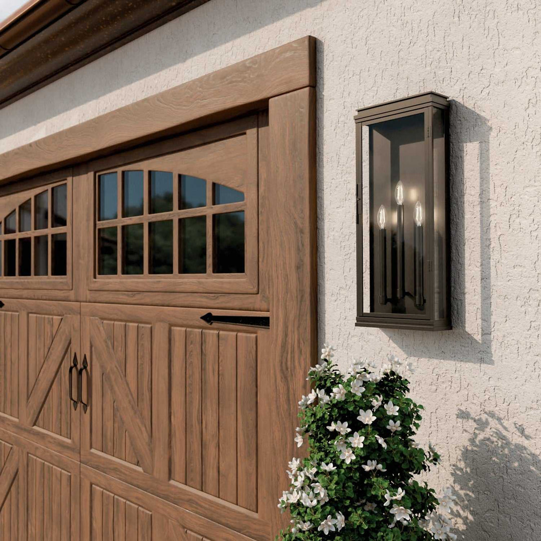 Lundon Three Light Outdoor Wall Mount in Olde Bronze Kichler Canada