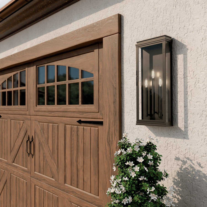 Lundon Three Light Outdoor Wall Mount in Olde Bronze Kichler Canada