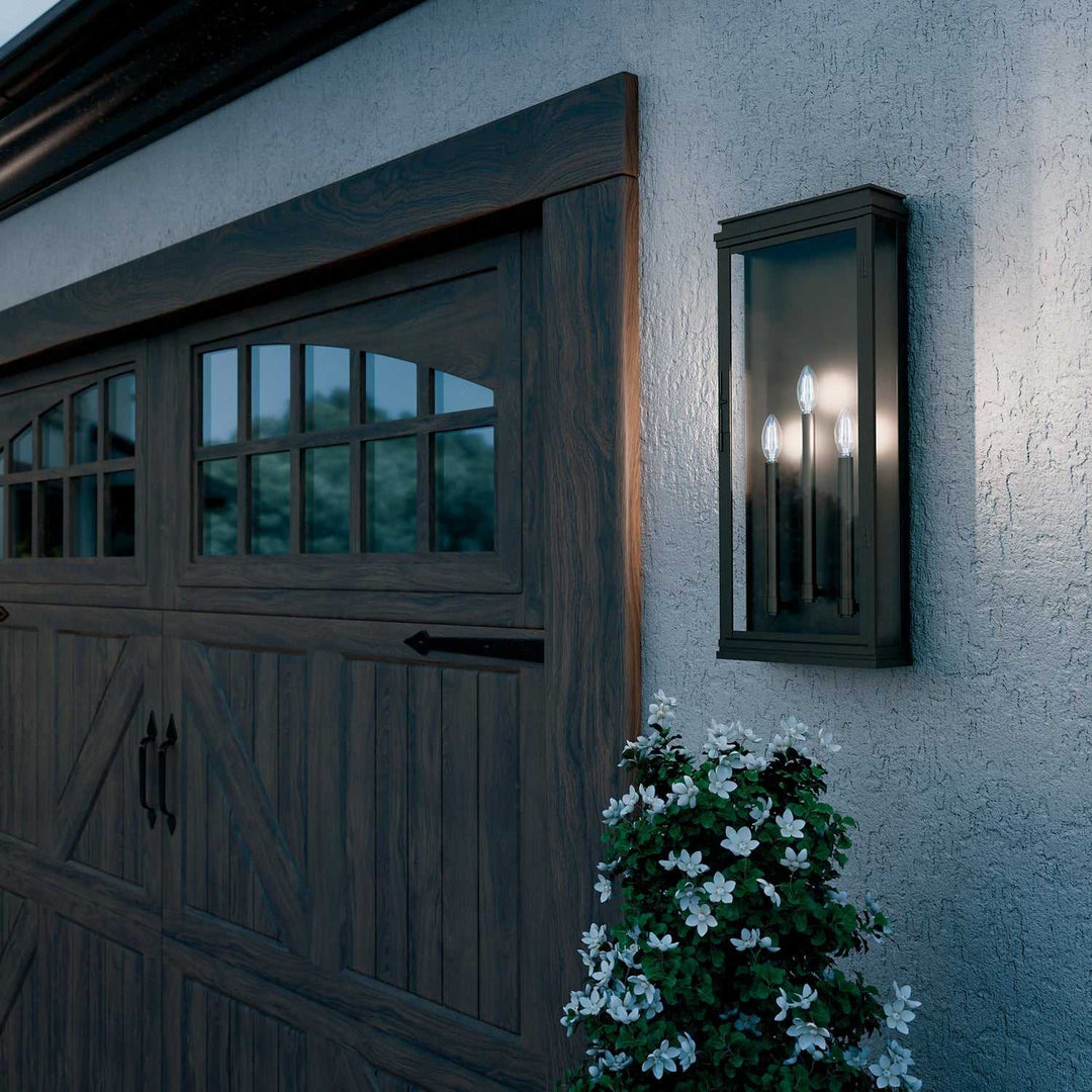 Lundon Three Light Outdoor Wall Mount in Olde Bronze Kichler Canada