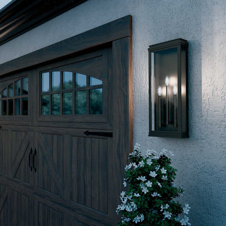 Lundon Three Light Outdoor Wall Mount in Olde Bronze Kichler Canada