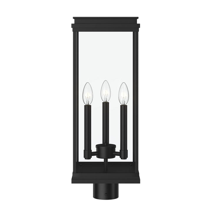 Kichler Canada - 59166BK - Three Light Outdoor Post Lantern - Lundon - Black
