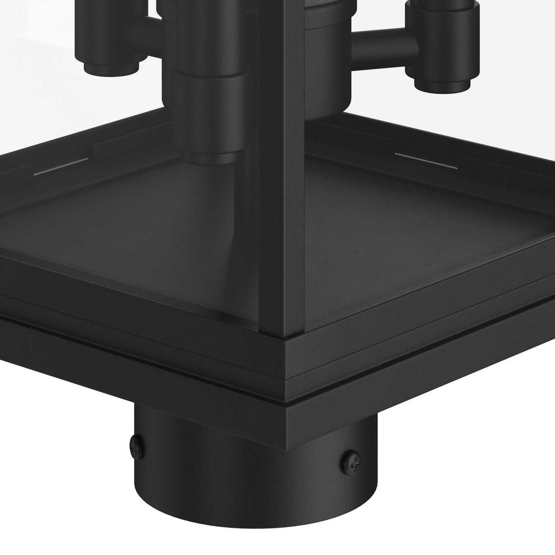 Kichler Canada - 59166BK - Three Light Outdoor Post Lantern - Lundon - Black