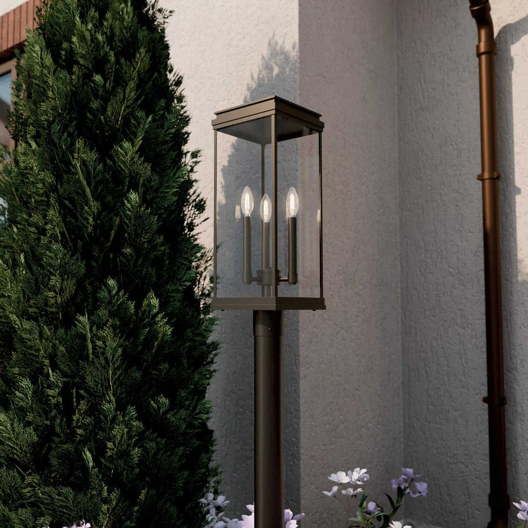 Kichler Canada - 59166OZ - Three Light Outdoor Post Lantern - Lundon - Olde Bronze