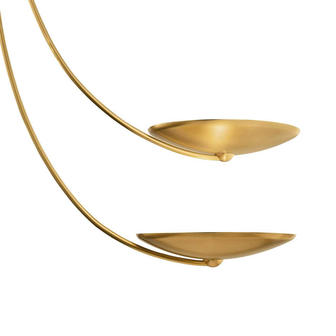 Palmela Six Light Chandelier in Lacquered Brass Kichler Canada