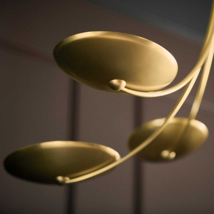 Palmela Six Light Chandelier in Lacquered Brass Kichler Canada