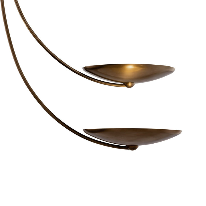Palmela Six Light Chandelier in Lacquered Brass Kichler Canada