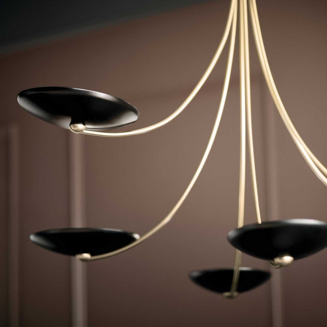 Palmela Six Light Chandelier in Champagne Bronze Kichler Canada