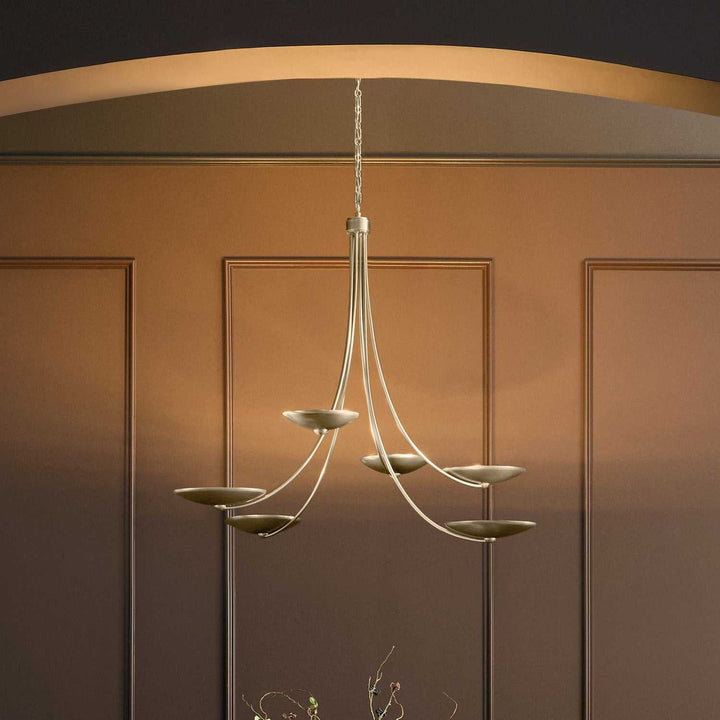 Palmela Six Light Chandelier in Champagne Bronze Kichler Canada