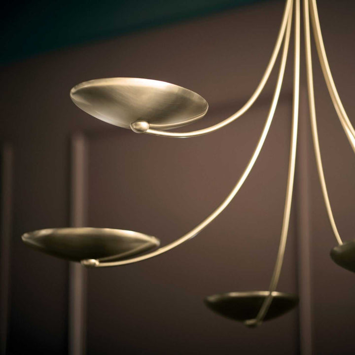 Palmela Six Light Chandelier in Champagne Bronze Kichler Canada