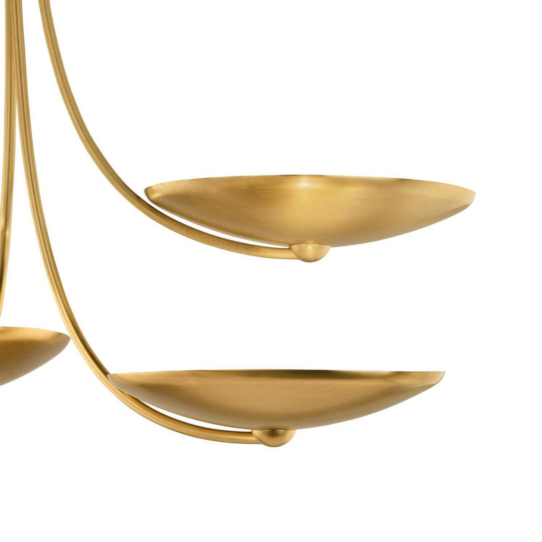 Palmela Four Light Chandelier in Lacquered Brass Kichler Canada