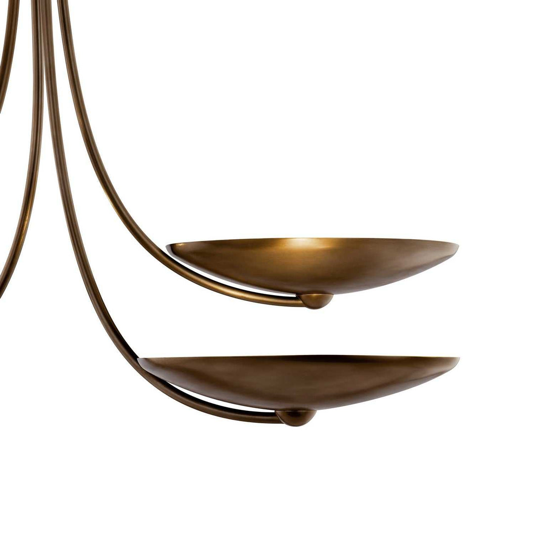 Palmela Four Light Chandelier in Lacquered Brass Kichler Canada
