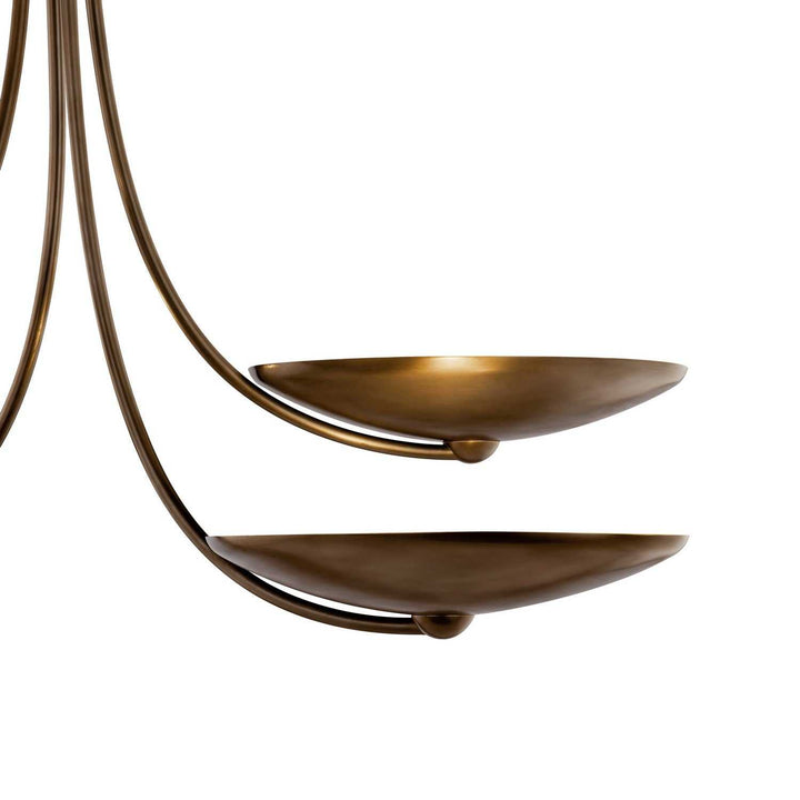 Palmela Four Light Chandelier in Lacquered Brass Kichler Canada