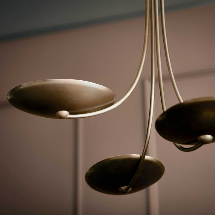 Palmela Four Light Chandelier in Lacquered Brass Kichler Canada