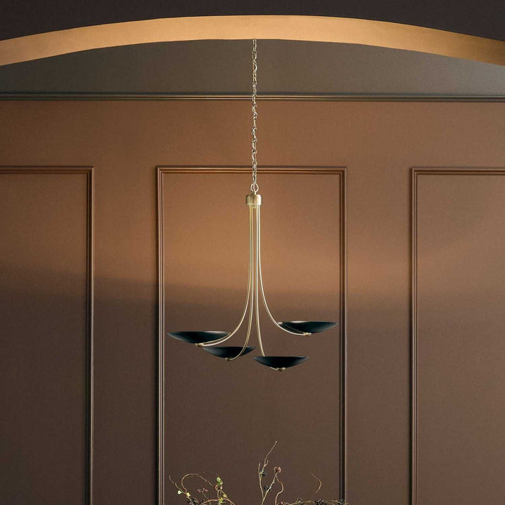 Palmela Four Light Chandelier in Champagne Bronze Kichler Canada