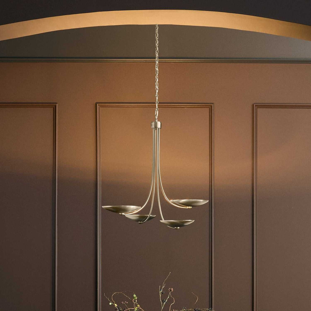 Palmela Four Light Chandelier in Champagne Bronze Kichler Canada