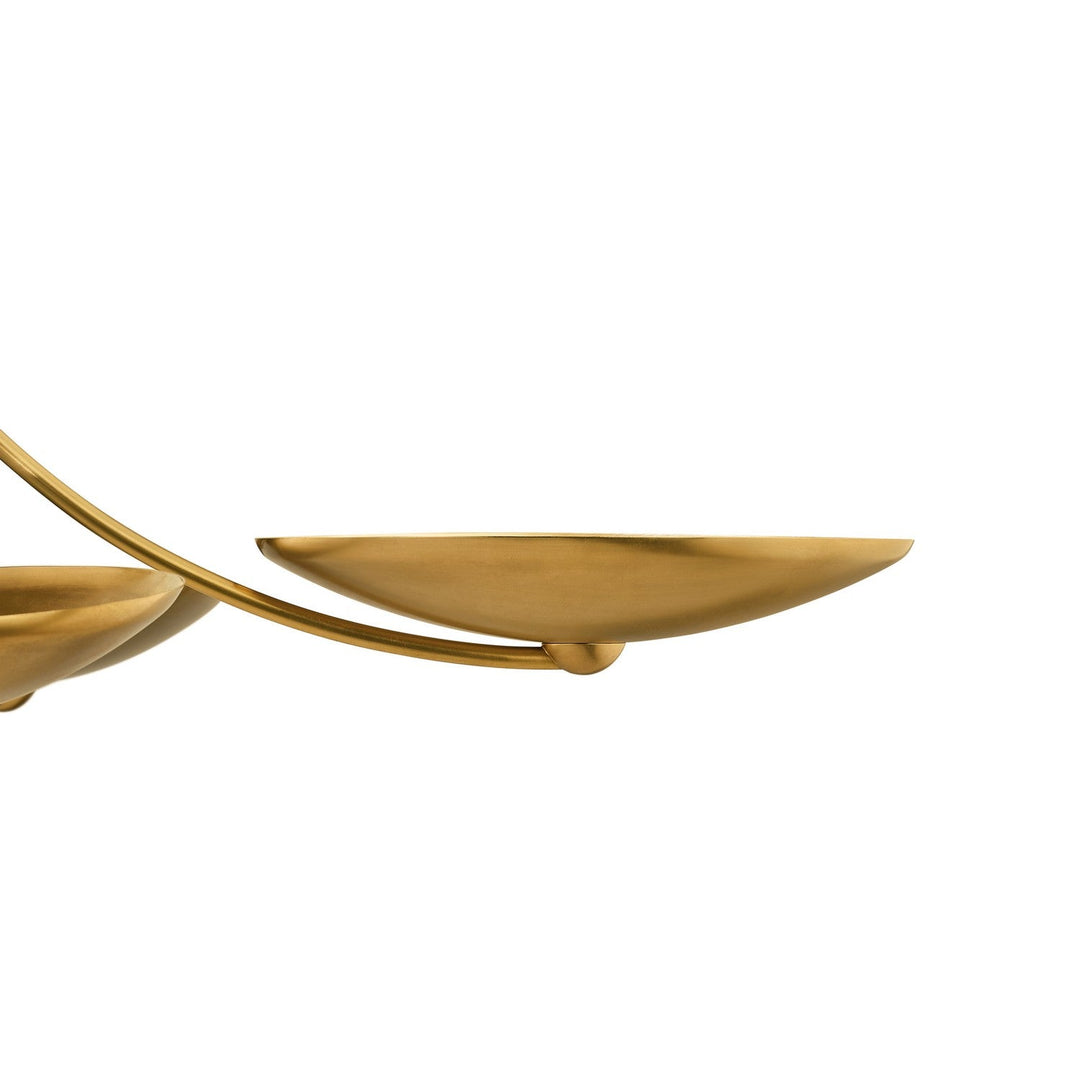 Palmela Five Light Chandelier in Lacquered Brass Kichler Canada