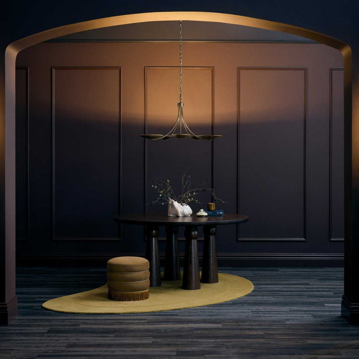 Palmela Five Light Chandelier in Lacquered Brass Kichler Canada