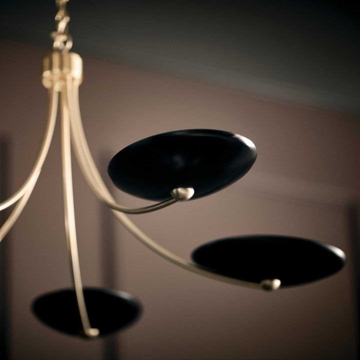 Palmela Five Light Chandelier in Champagne Bronze Kichler Canada