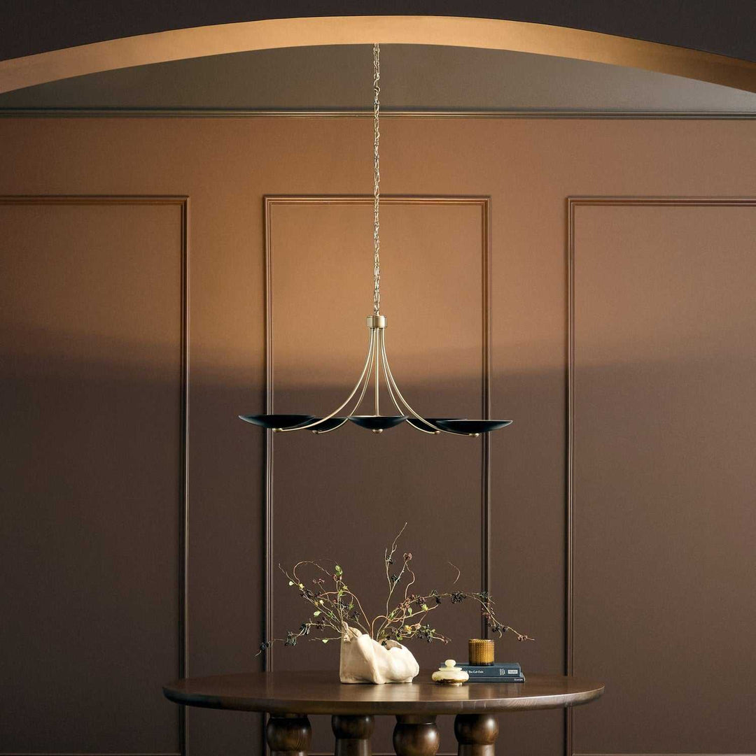 Palmela Five Light Chandelier in Champagne Bronze Kichler Canada