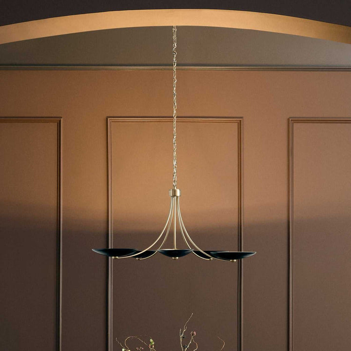 Palmela Five Light Chandelier in Champagne Bronze Kichler Canada