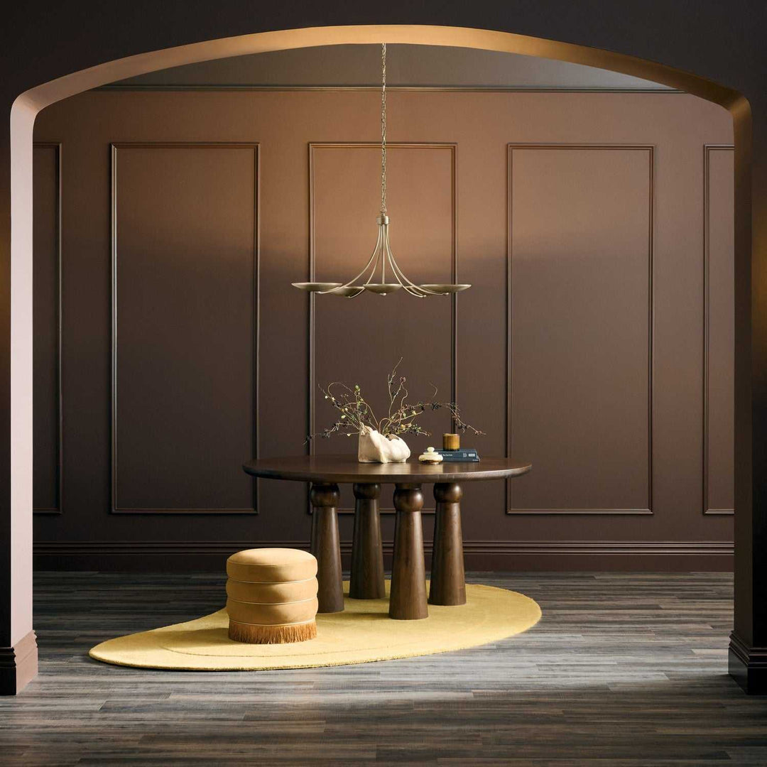 Palmela Five Light Chandelier in Champagne Bronze Kichler Canada