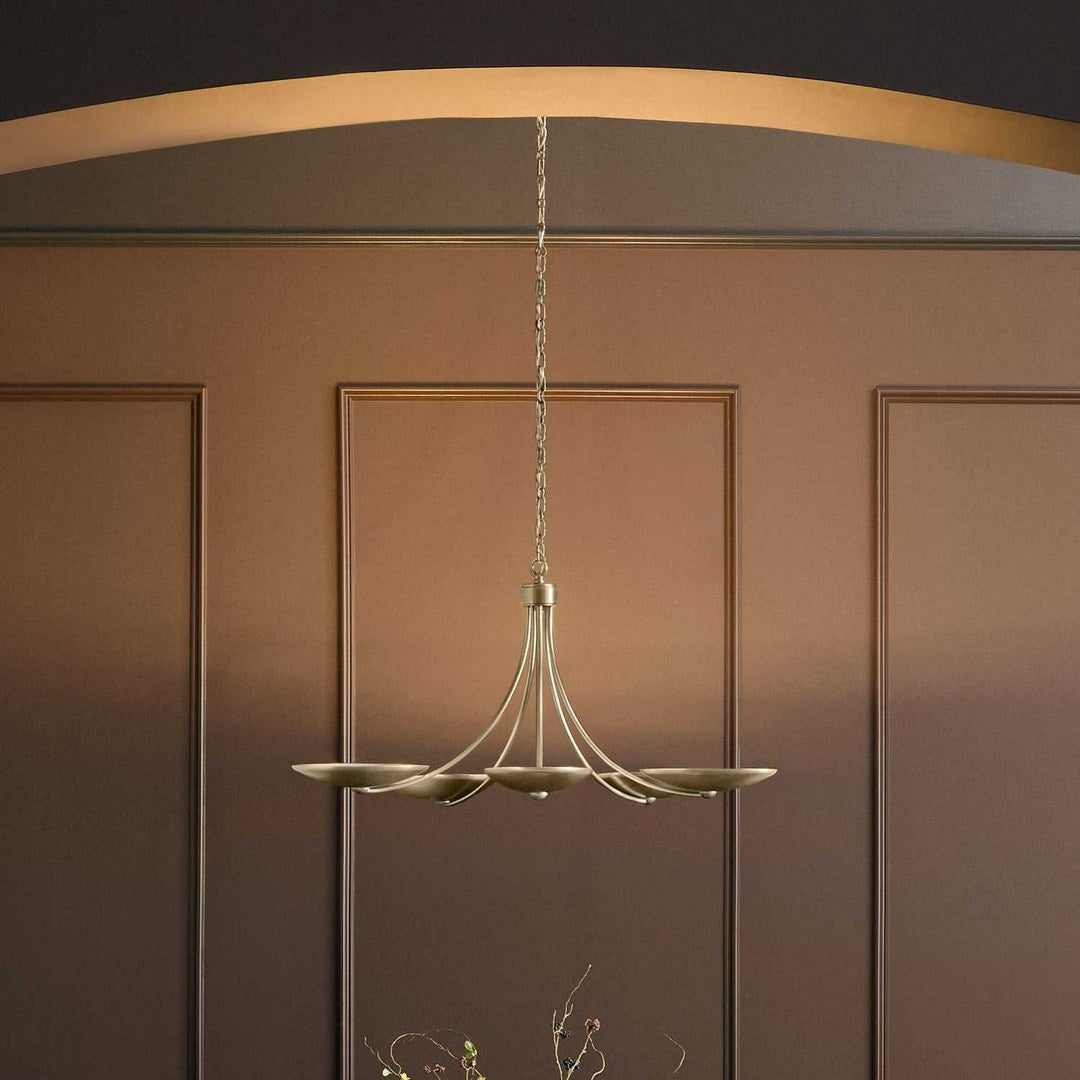 Palmela Five Light Chandelier in Champagne Bronze Kichler Canada