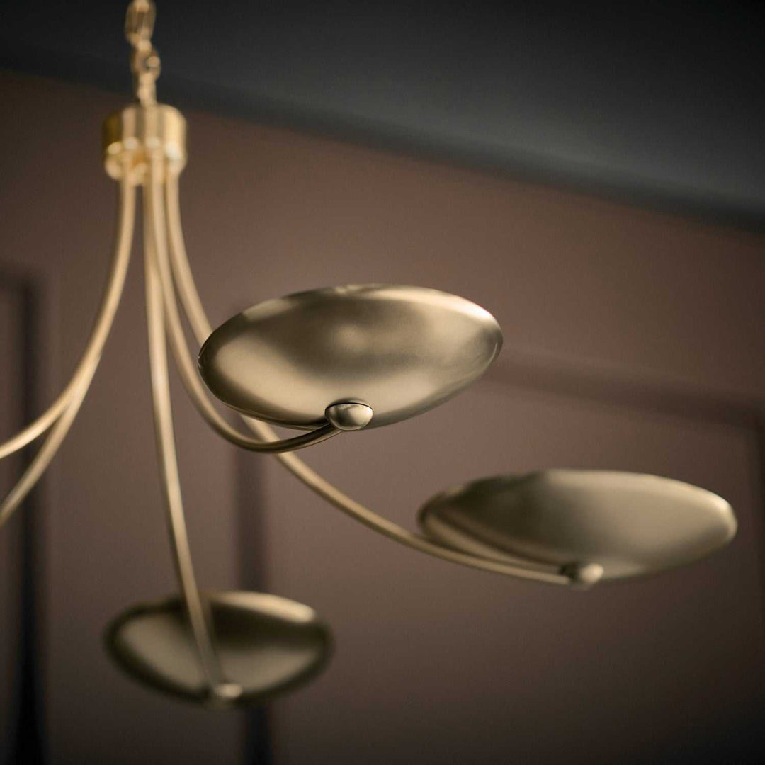 Palmela Five Light Chandelier in Champagne Bronze Kichler Canada