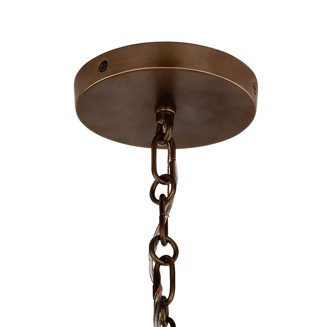 Palmela Four Light Chandelier/Semi Flush in Lacquered Brass Kichler Canada