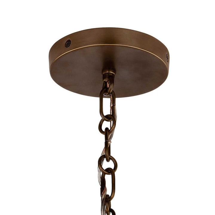 Palmela Four Light Chandelier/Semi Flush in Lacquered Brass Kichler Canada