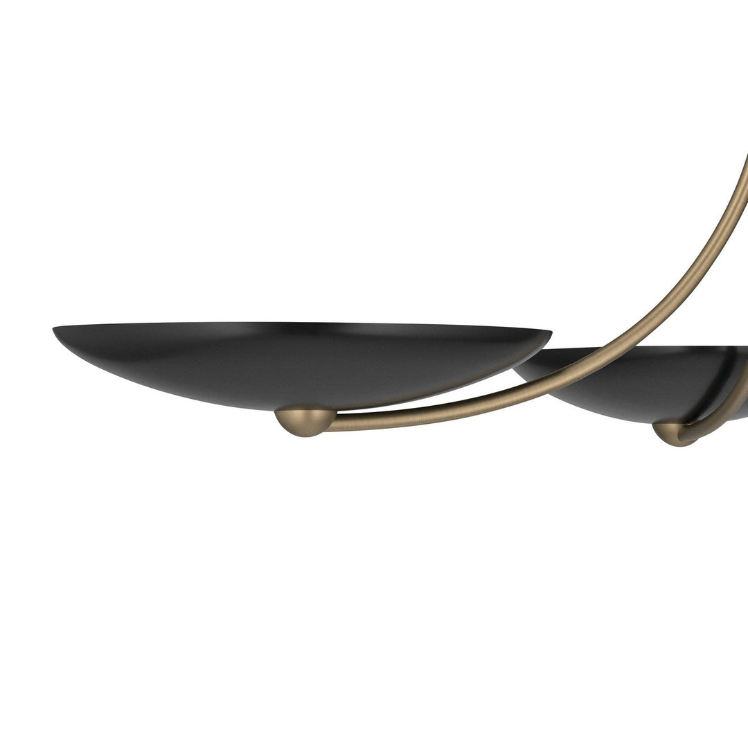 Palmela Four Light Chandelier/Semi Flush in Champagne Bronze Kichler Canada