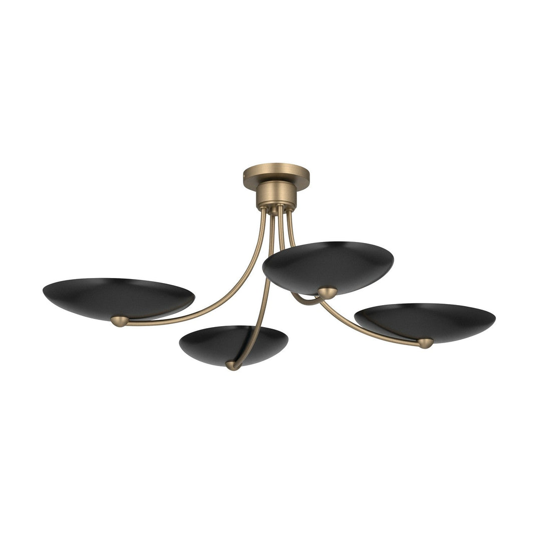 Palmela Four Light Chandelier/Semi Flush in Champagne Bronze Kichler Canada