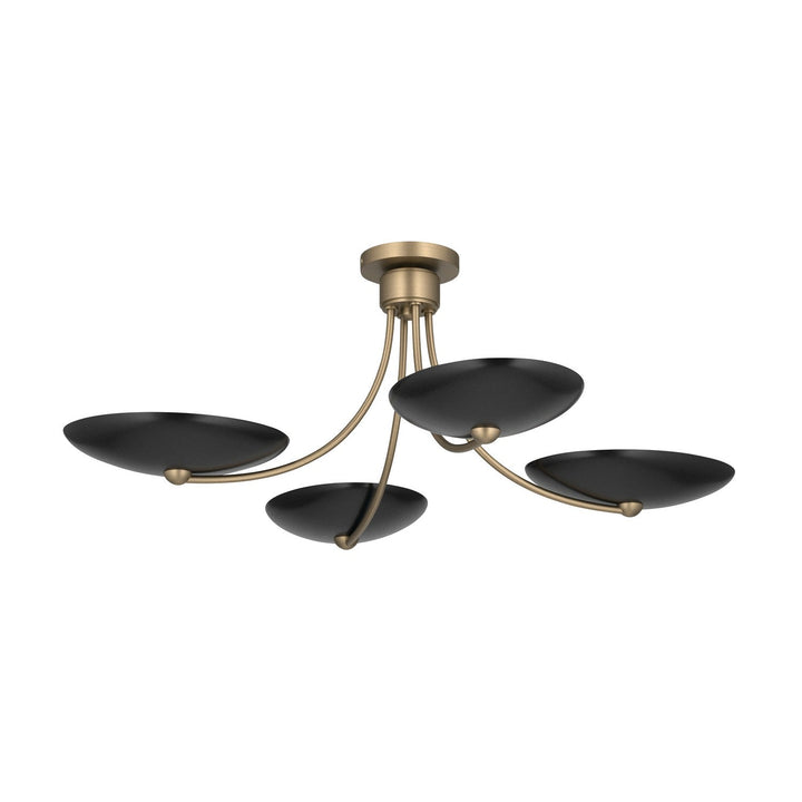 Palmela Four Light Chandelier/Semi Flush in Champagne Bronze Kichler Canada