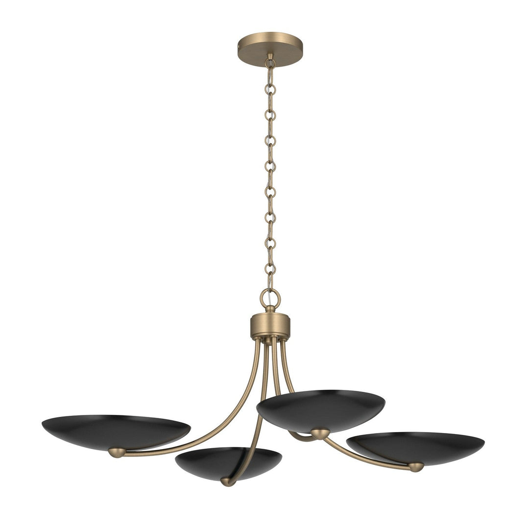 Palmela Four Light Chandelier/Semi Flush in Champagne Bronze Kichler Canada