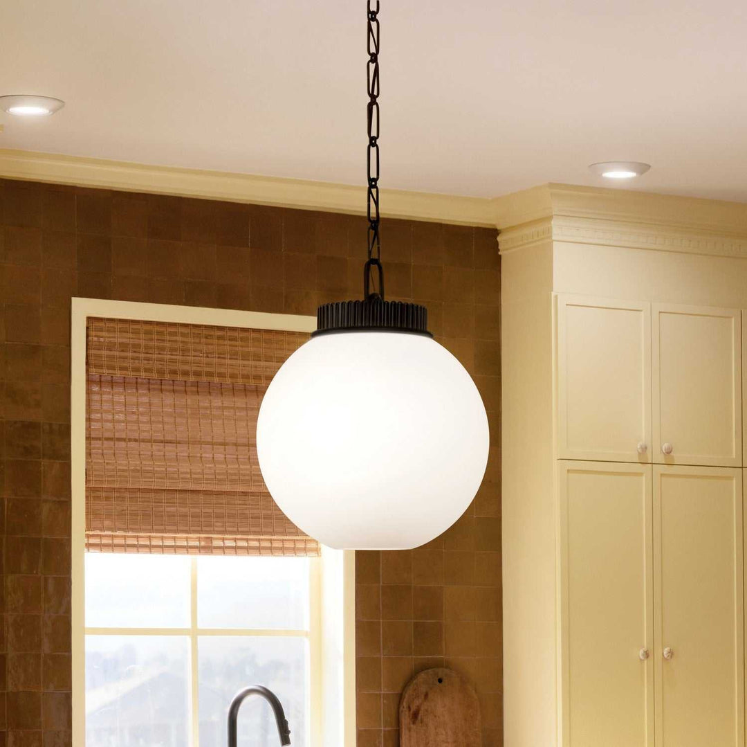 Andorra One Light Pendant in Black Kichler Canada