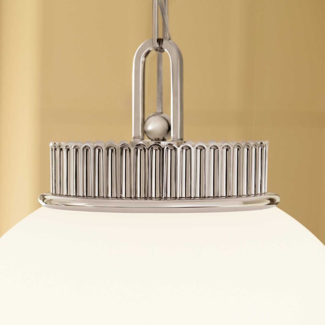 Andorra One Light Pendant in Polished Nickel Kichler Canada