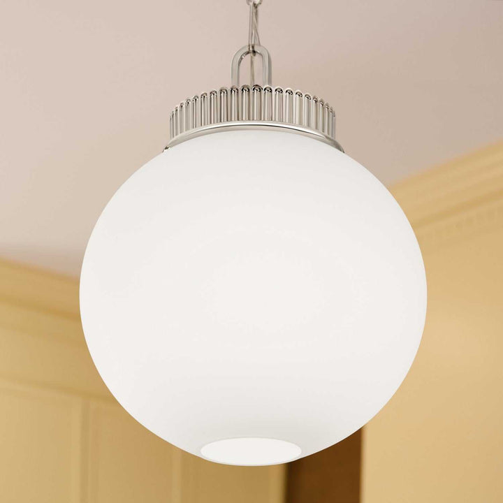 Andorra One Light Pendant in Polished Nickel Kichler Canada