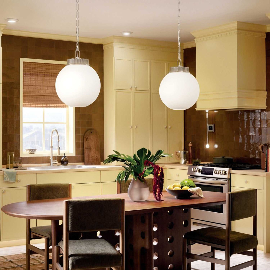 Andorra One Light Pendant in Polished Nickel Kichler Canada