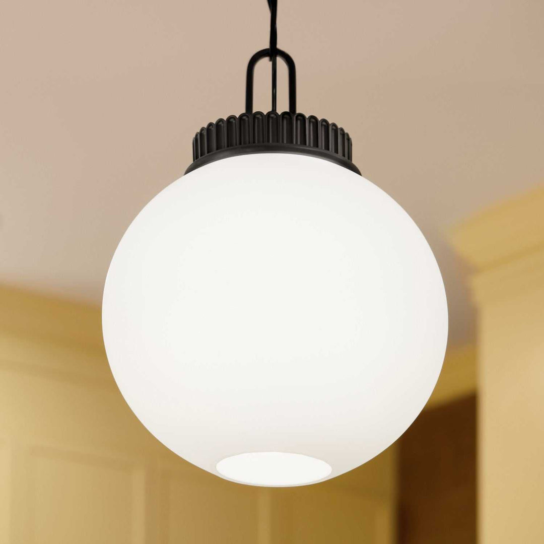 Andorra One Light Pendant in Black Kichler Canada