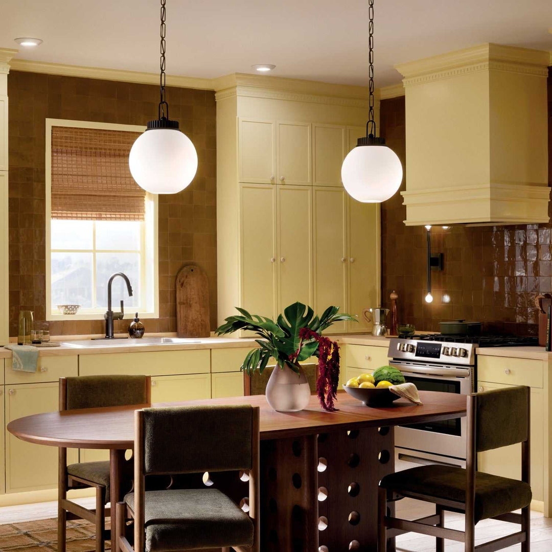 Andorra One Light Pendant in Black Kichler Canada