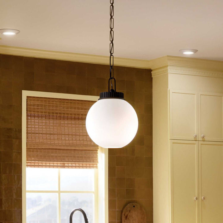 Andorra One Light Pendant in Black Kichler Canada