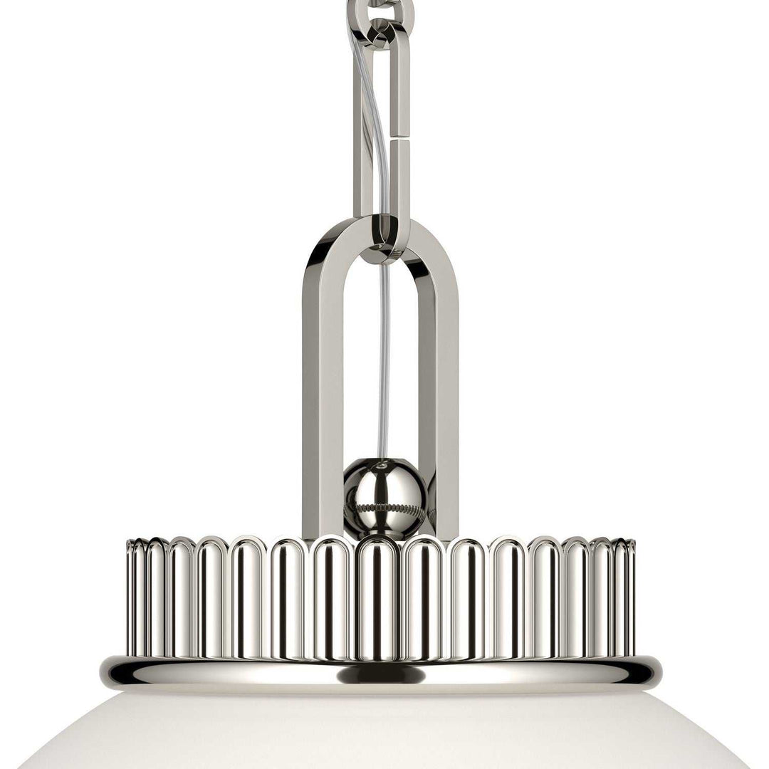 Andorra One Light Pendant in Polished Nickel Kichler Canada