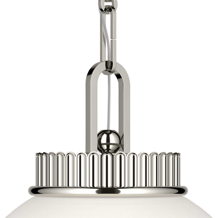 Andorra One Light Pendant in Polished Nickel Kichler Canada
