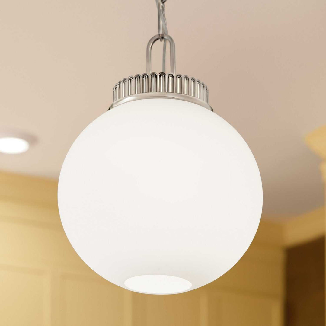 Andorra One Light Pendant in Polished Nickel Kichler Canada