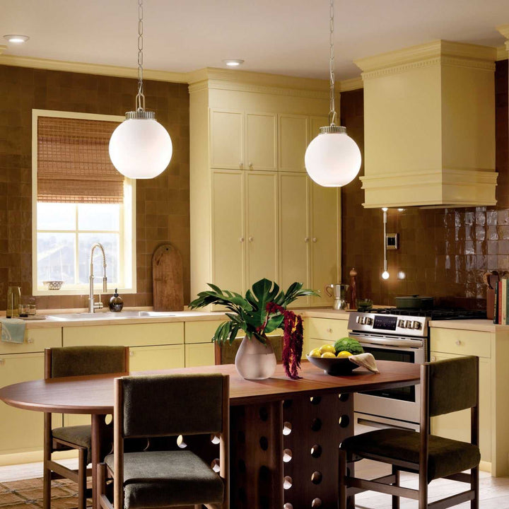 Andorra One Light Pendant in Polished Nickel Kichler Canada