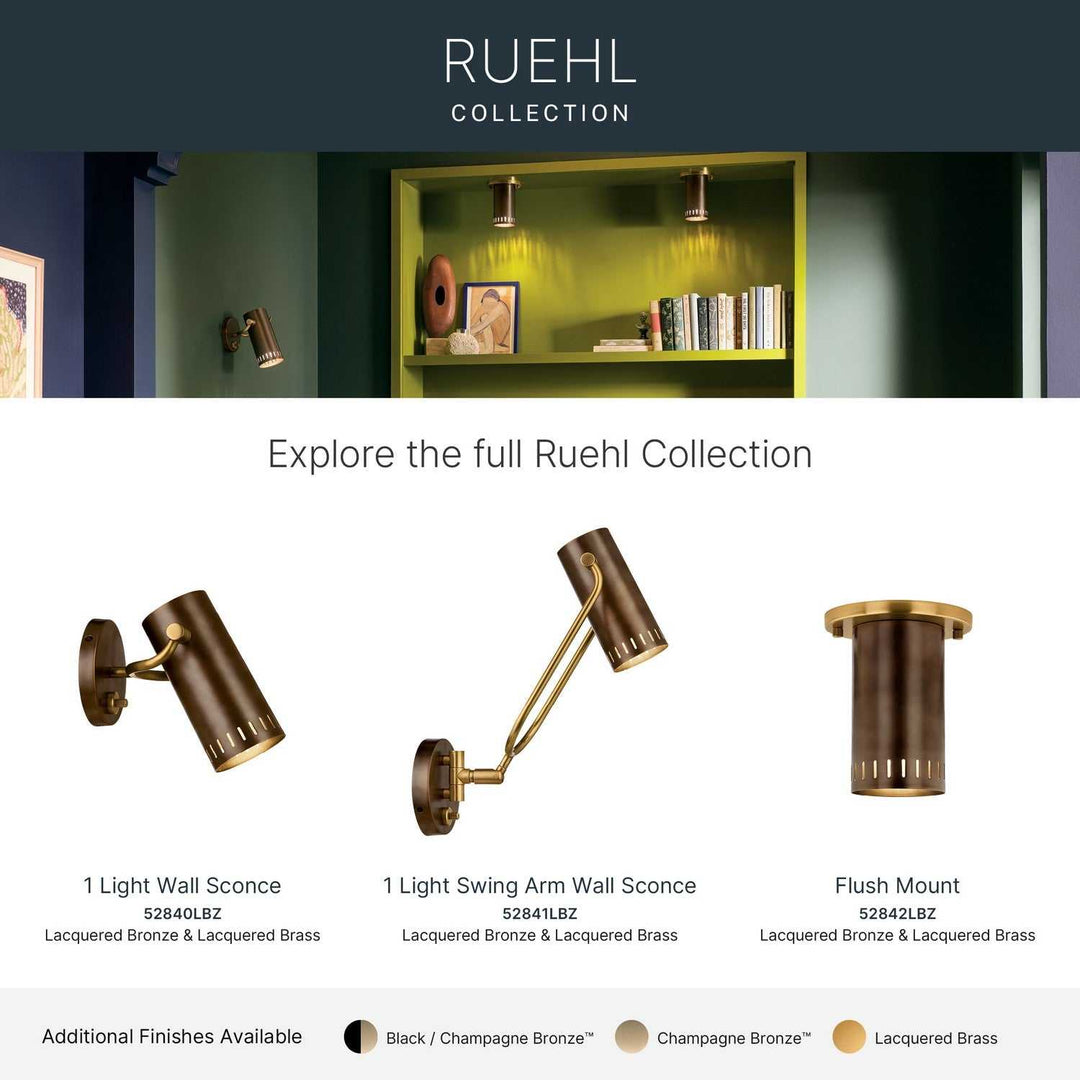 Kichler Canada - 52841LBZ - LED Wall Sconce - Ruehl - Lacquered Bronze